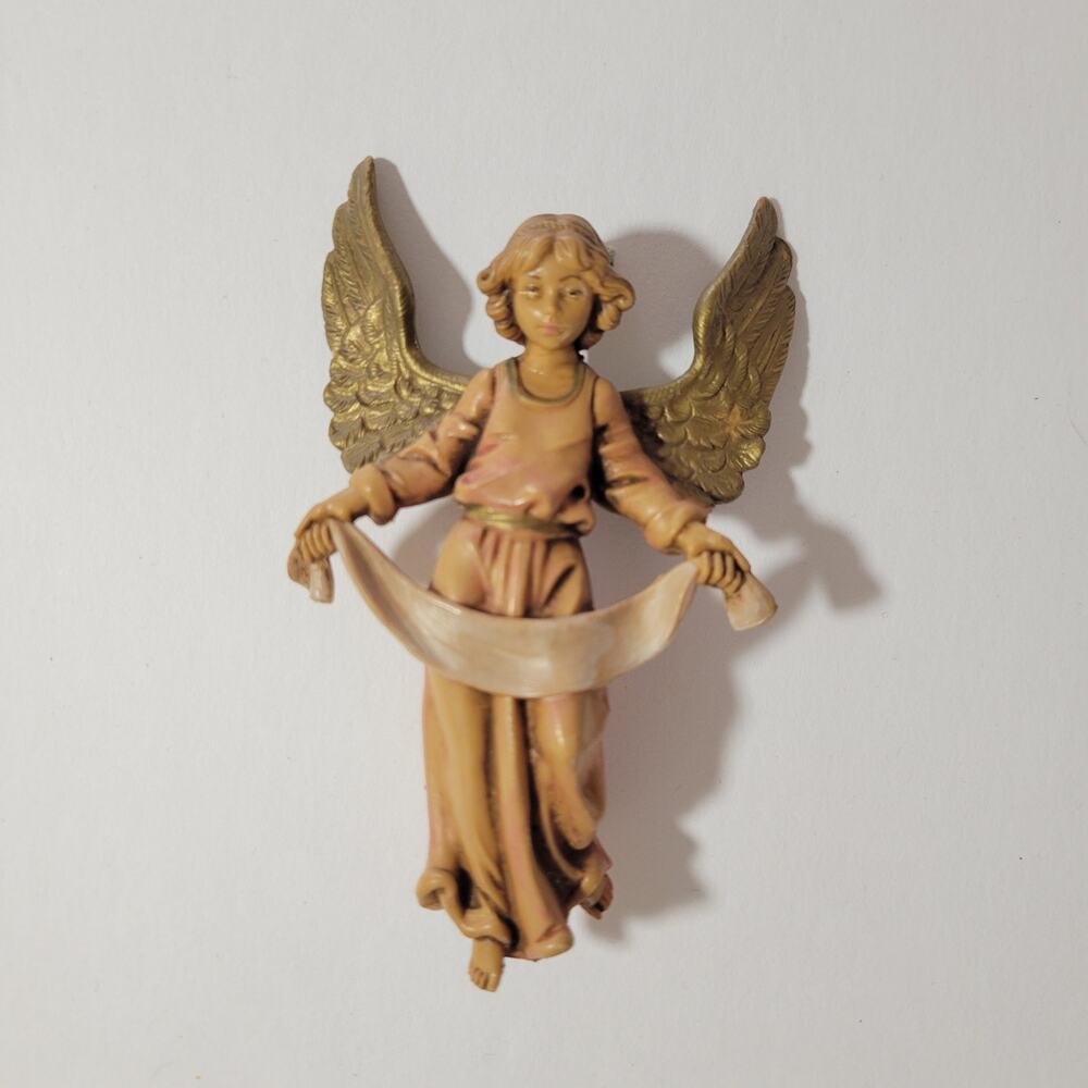 Vintage Italian Angel Cherub Catholic Christmas Ornament